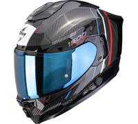Scorpion Exo-1500 Carbon Air Zity Casco integrale, nero-rosso-blu, taglia XS per maschi