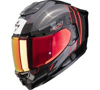 Scorpion Exo-1500 Carbon Air Zity Casco integrale, nero/rosso, Taglia XXL (63/64)