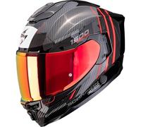 Scorpion Exo-1500 Carbon Air Zity Casco integrale, nero-rosso-blu, taglia XS per maschi