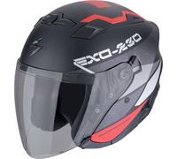 Scorpion EXO-230 Band, casco aperto XXL male Opaco Nero/Rosso/Argento