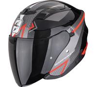 Scorpion casco jet Exo-230 Loop - Nero Rosso metal M