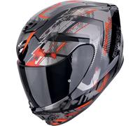 Scorpion EXO-391 Clutter, casco integrale XS male Nero/Argento/Rosso