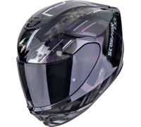 Scorpion EXO-391 Clutter Casco, nero-porpora-argento, taglia M per maschi