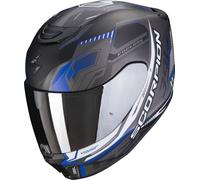 Scorpion EXO 391 HAUT NERO OPACO-ARGENTO-BLU Nuovo Exo391 Relizzato XS