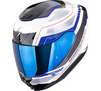 Scorpion Exo-391 Leo Casco integrale, bianco/nero/blu, Taglia L (59/60)