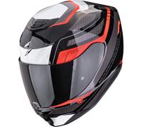 Scorpion Exo-391 Leo Casco integrale, nero/bianco/rosso, Taglia XL (61/62)