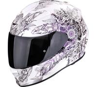 Scorpion EXO-491 Dream, casco integrale S female Bianco/Verde Scuro/Lilla/Nero