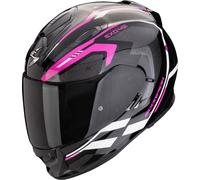 Scorpion Exo-491 Kripta Casco, nero/bianco/rosa, Taglia XS (53/54)