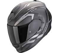 Scorpion Exo-491 Kripta Casco, nero opaco/argento, Taglia XXL (63/64)