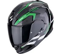 Scorpion Exo-491 Kripta Casco, nero-bianco-verde, taglia XS per maschi