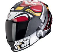 Scorpion EXO-491 Pirate, casco integrale XS male Rosso