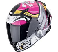 Scorpion Exo-491 Pirate Casco, nero/bianco/rosa, Taglia S (55/56)
