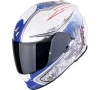 Scorpion EXO-491 Run Casco, bianco-blu, taglia XS per maschi