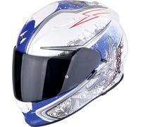 Scorpion EXO-491 Run, casco integrale XXL male Bianco/Blu/Rosso/Grigio