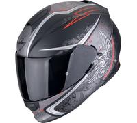 Scorpion EXO-491 Run Casco, nero opaco/rosso, Taglia XL (61/62)