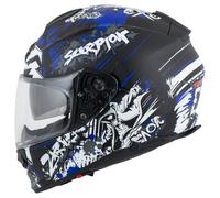 Scorpion Exo-491 Spector Casco integrale, nero/blu/bianco, Taglia XS (53/54)