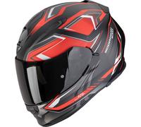 Scorpion Casco integrale da moto EXO-491 Zumo Nero opaco-rosso XL
