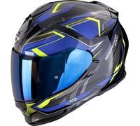 Scorpion EXO-491 Zumo, casco integrale XS female Nero/Blu/Giallo Fluo