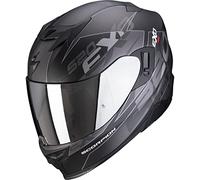 Scorpion EXO-520 - Casco da moto con visiera parasole, Pinlock, predisposto per comunicazione Bluetooth XXXL, nero opaco e argento