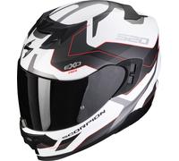 Scorpion EXO-520 Evo Air Elan, casco integrale XL male Opaco Bianco/Argento/Rosso