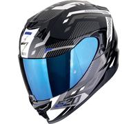Scorpion EXO-520 Evo Air Ranka Casco, nero-bianco-blu, taglia S per maschi