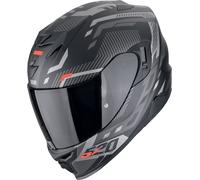 Scorpion EXO-520 Evo Air Ranka Casco, nero opaco/grigio/rosso, Taglia XL (61/62)