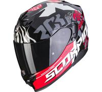 Scorpion EXO-520 Evo Air Rok Bagoros Casco, nero/rosso, Taglia XS (53/54)