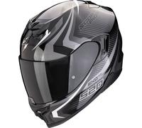 Scorpion Exo-520 Evo Air Terra Casco, nero/argento/bianco, Taglia XS (53/54)