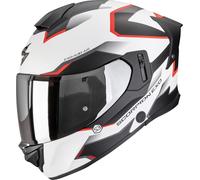 Scorpion Exo-530 Air Clip Casco integrale, bianco/nero/rosso, Taglia S (55/56)