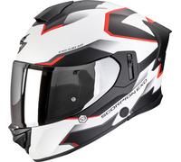 Casco integrale da moto Scorpion EXO-530 Air Clip bianco opaco-nero-rosso M