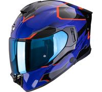 Scorpion Exo-530 Air Clip Casco integrale, nero-rosso-blu, taglia XL per maschi