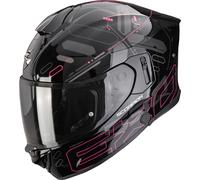 Scorpion Exo-530 Air Fond Casco integrale, nero-rosa, taglia 2XS per maschi