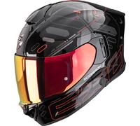 Scorpion Exo-530 Air Fond Casco integrale, nero-rosso, taglia XS per maschi