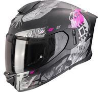 Scorpion EXO-530 Air Hadji, casco integrale S female Opaco Nero/Grigio/Fucsia