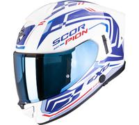 Scorpion Exo-530 Air Slope Casco integrale, bianco-rosso-blu, taglia XS per maschi