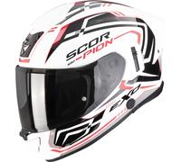 Scorpion Exo-530 Air Slope Casco integrale, nero-bianco-rosso, taglia S per maschi