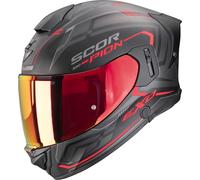 Scorpion Exo-530 Air Slope Casco integrale, nero-rosso, taglia XL per maschi