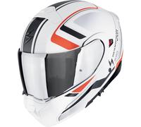 Scorpion EXO-930 Evo Ardens Casco, Bianco opaco/nero/rosso, Taglia S (55/56)