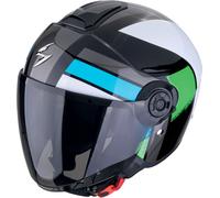 Casco EXO-CITY II BLUR Nero Blu Verde SCORPION - UE: XL