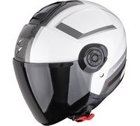 Scorpion Exo-City II Cosmos Casco Aperto, nero-bianco-argento, taglia S per maschi