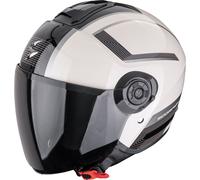 Scorpion Exo-City II Cosmos Casco Aperto, nero-bianco, taglia L per maschi