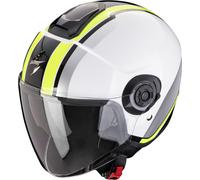 Scorpion Exo-City II Vel Casco Jet, bianco-giallo, taglia XS 54 55 per maschi