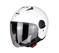 SCORPION Exo-City Solid 83-100-05-05 Casco Moto, uomo, L, Bianco (White)