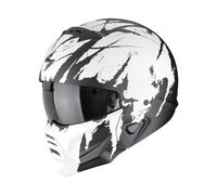 Scorpion Casco jet con maschera EXO-COMBAT II Marauder nero opaco-bianco XS