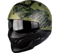 Scorpion Exo-Combat Ratnik Elmetto, nero opaco/verde, Taglia S (55/56)