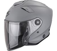 Casco da moto Scorpion EXO-GT Jet Solid Open Face Grigio Cemento Opaco XL