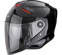Casco da moto Scorpion EXO-GT Jet Solid Open Face Nero metallizzato XL