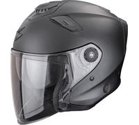 Casco da moto Scorpion EXO-GT Jet Solid Open Face Nero Perla Opaco XL