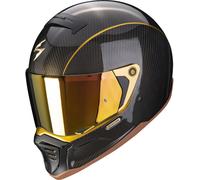 Scorpion EXO-HX1 Carbon SE Solid Gold Casco, nero-oro, taglia S per maschi