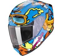 SCORPION - Casco EXO-JNR AIR FUN Blue / Orange Blu L
